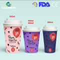 Factory price PE coated bio eco-friendly compostable disposable paper cup with handle